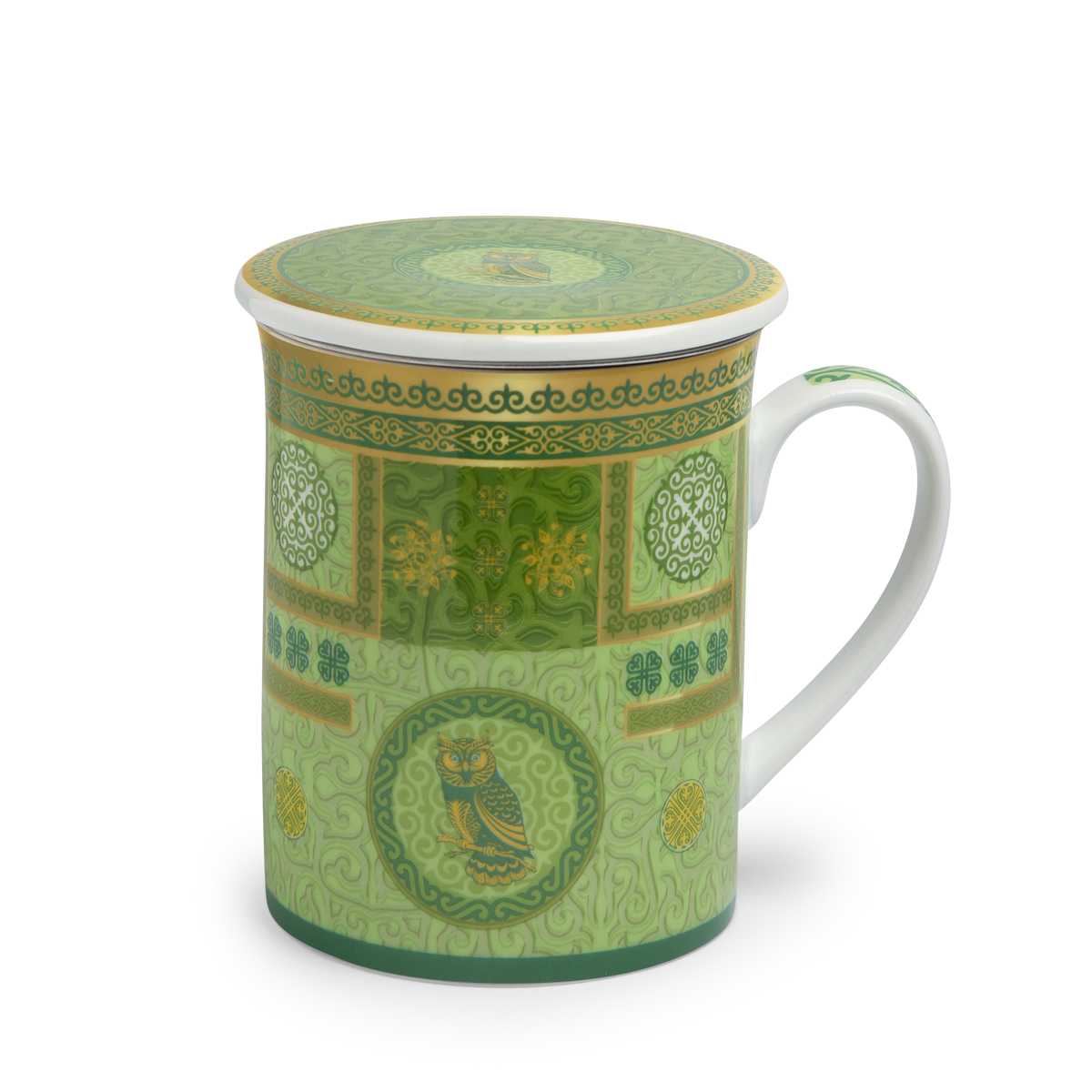 teetasse mit deckel und sieb